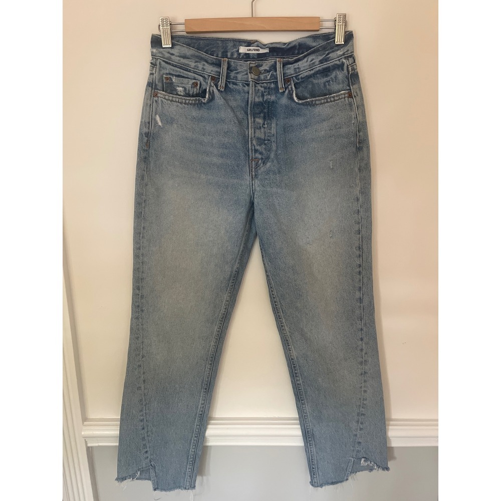 GRLFRND Carmen High Rise Straight Crop Jeans Size 28 Time Warp